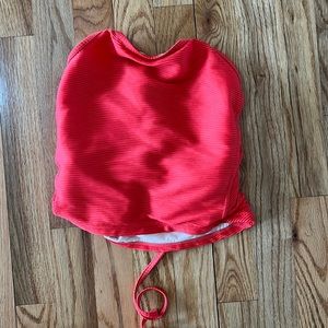 Nani midkini textured red poppy nwot size medium